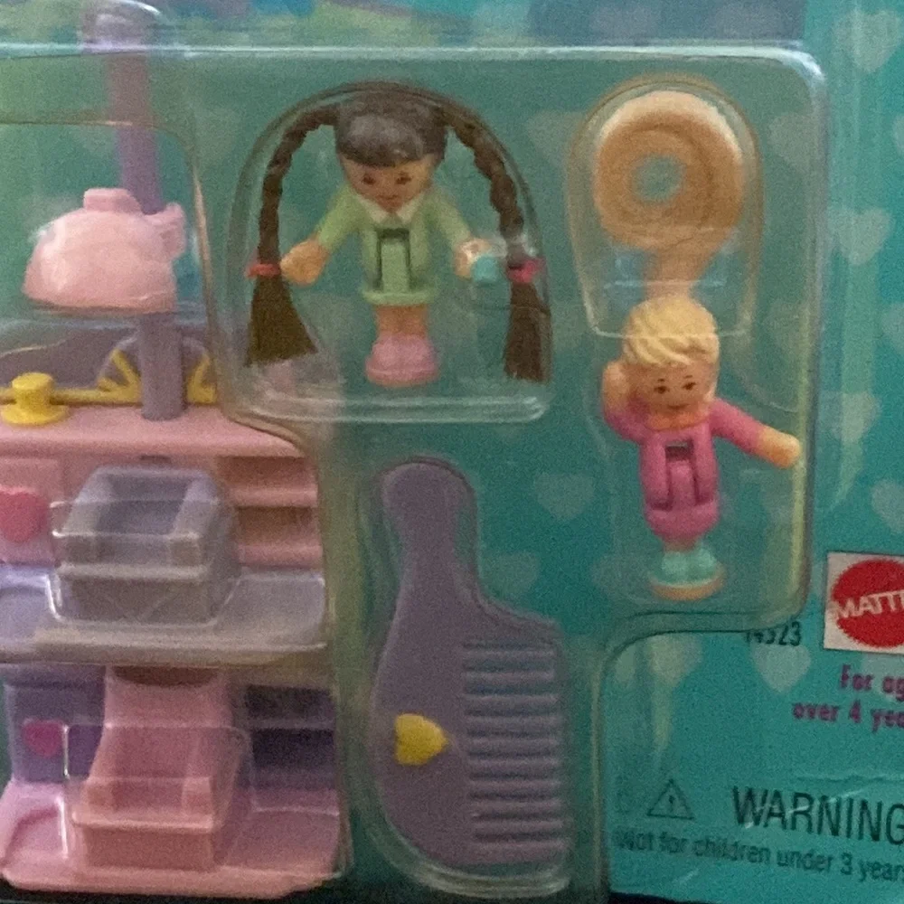 Vintage factory sealed Polly Pocket happening hair collection comb n’ curl salon